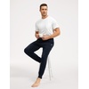 GYS Bamboo Viscose Mens Pajama Pants with Pockets | Cooling for Hot Sleepers, Jogger Style, Silky Soft, Lightweight Lounge Sleep Bottoms, Drawstring(Black)
