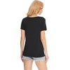 GYS Bamboo Viscose Women’s Pajama Tops, Lightweight Cooling Basic T-Shirt | Moisture-Wicking Tees, Crew Neck Lounge Top, Soft Short Sleeve Sleep Shirts, Comfy Stretchy PJ Tops(Black)