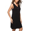 GYS Cooling Bamboo Viscose Sleeveless Nightgowns for Women | V Neck Sleep Shirt, Moisture-Wicking for Hot Sleepers & Night Sweats, Lightweight Night Shirts, Buttery Soft, Knee-Length(A- Black)