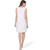 GYS Cooling Bamboo Viscose Sleeveless Nightgowns for Women | V Neck Sleep Shirt, Moisture-Wicking for Hot Sleepers & Night Sweats, Lightweight Night Shirts, Buttery Soft, Knee-Length(B- White)