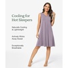 GYS Cooling Bamboo Viscose Sleeveless Nightgowns for Women | V Neck Sleep Shirt, Moisture-Wicking for Hot Sleepers & Night Sweats, Lightweight Night Shirts, Buttery Soft, Knee-Length(C- Mauve Purple)
