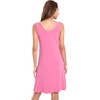 GYS Cooling Bamboo Viscose Sleeveless Nightgowns for Women | V Neck Sleep Shirt, Moisture-Wicking for Hot Sleepers & Night Sweats, Lightweight Night Shirts, Buttery Soft, Knee-Length(A- Raspberry Pink)