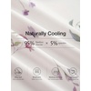 GYS Cooling Bamboo Viscose Sleeveless Nightgowns for Women | V Neck Sleep Shirt, Moisture-Wicking for Hot Sleepers & Night Sweats, Lightweight Night Shirts, Buttery Soft, Knee-Length(D- Pink Floral​)