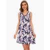 GYS Cooling Bamboo Viscose Sleeveless Nightgowns for Women | V Neck Sleep Shirt, Moisture-Wicking for Hot Sleepers & Night Sweats, Lightweight Night Shirts, Buttery Soft, Knee-Length(D- Violet Plant)