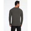 GYS Men’s Bamboo Viscose Pajama Top, Cooling Long Sleeve Shirts | Moisture wicking, Breathable, Tagless, Cloud-soft, Relaxed fit, for hot sleepers & night sweats(Deep Grey)