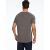 GYS Men’s Bamboo Viscose Short Sleeve Pajama Top | Moisture wicking, Breathable, Tagless, Soft stretch, Cooling, for hot sleepers, night sweats, gym & casual wear(Deep Grey)