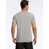 GYS Men’s Bamboo Viscose Short Sleeve Pajama Top | Moisture wicking, Breathable, Tagless, Soft stretch, Cooling, for hot sleepers, night sweats, gym & casual wear(Heather Grey)