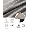 GYS Men’s Bamboo Viscose Short Sleeve Pajama Top | Moisture wicking, Breathable, Tagless, Soft stretch, Cooling, for hot sleepers, night sweats, gym & casual wear(Heather Grey)