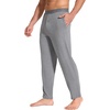 GYS Men’s Bamboo Viscose Tapered Pajama Pants | Cooling & moisture wicking, Comfortable & breathable, for hot sleeper, Wide elastic waist, Stretch soft, Lightweight(Heather Grey)