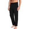 GYS Men’s Bamboo Viscose Tapered Pajama Pants | Cooling & moisture wicking, Comfortable & breathable, for hot sleeper, Wide elastic waist, Stretch soft, Lightweight(Black)