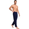 GYS Men’s Bamboo Viscose Tapered Pajama Pants | Cooling & moisture wicking, Comfortable & breathable, for hot sleeper, Wide elastic waist, Stretch soft, Lightweight(Navy)