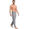 GYS Men’s Bamboo Viscose Tapered Pajama Pants | Cooling & moisture wicking, Comfortable & breathable, for hot sleeper, Wide elastic waist, Stretch soft, Lightweight(Heather Grey)