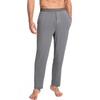 GYS Men’s Bamboo Viscose Tapered Pajama Pants | Cooling & moisture wicking, Comfortable & breathable, for hot sleeper, Wide elastic waist, Stretch soft, Lightweight(Dark Heather Grey)