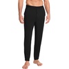 GYS Men’s Bamboo Viscose Tapered Pajama Pants | Cooling & moisture wicking, Comfortable & breathable, for hot sleeper, Wide elastic waist, Stretch soft, Lightweight(Black)