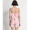 GYS Women’s Bamboo Viscose Cooling Cami Pajama Set for Hot Flashes | Tagless, Camisole tops and shorts, Lace trim, Adjustable straps, Elastic waist, for hot flashes & summer sleep(Peony)