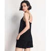 GYS Women’s Bamboo Viscose Cooling Cami Pajama Set for Hot Flashes | Tagless, Camisole tops and shorts, Lace trim, Adjustable straps, Elastic waist, for hot flashes & summer sleep(Black)