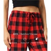 GYS Women’s Bamboo Viscose Pajama Pants Lightweight Bottoms丨Breathable Soft Sleep Pants, Moisture Wicking Lounge Sleepwear(A-red Buffalo Plaid)
