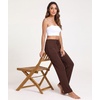 GYS Women’s Bamboo Viscose Pajama Pants Lightweight Bottoms丨Breathable Soft Sleep Pants, Moisture Wicking Lounge Sleepwear(Brown)