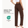 GYS Women’s Bamboo Viscose Pajama Pants Lightweight Bottoms丨Breathable Soft Sleep Pants, Moisture Wicking Lounge Sleepwear(Brown)