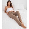 GYS Women’s Bamboo Viscose Pajama Pants Lightweight Bottoms丨Breathable Soft Sleep Pants, Moisture Wicking Lounge Sleepwear(Camel)