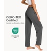 GYS Women’s Bamboo Viscose Pajama Pants Lightweight Bottoms丨Breathable Soft Sleep Pants, Moisture Wicking Lounge Sleepwear(Dark Heather Grey)