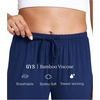 GYS Women’s Bamboo Viscose Pajama Pants Lightweight Bottoms丨Breathable Soft Sleep Pants, Moisture Wicking Lounge Sleepwear(Deep Blue)