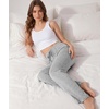GYS Women’s Bamboo Viscose Pajama Pants Lightweight Bottoms丨Breathable Soft Sleep Pants, Moisture Wicking Lounge Sleepwear(Light Heather Grey)