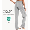 GYS Women’s Bamboo Viscose Pajama Pants Lightweight Bottoms丨Breathable Soft Sleep Pants, Moisture Wicking Lounge Sleepwear(Light Heather Grey)