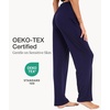GYS Women’s Bamboo Viscose Pajama Pants Lightweight Bottoms丨Breathable Soft Sleep Pants, Moisture Wicking Lounge Sleepwear(Navy)