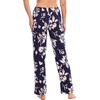 GYS Women’s Bamboo Viscose Pajama Pants Lightweight Bottoms丨Breathable Soft Sleep Pants, Moisture Wicking Lounge Sleepwear(Navy Floral)