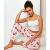 GYS Women’s Bamboo Viscose Pajama Pants Lightweight Bottoms丨Breathable Soft Sleep Pants, Moisture Wicking Lounge Sleepwear(Pink Coffee Cup)