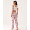 GYS Women’s Bamboo Viscose Pajama Pants Lightweight Bottoms丨Breathable Soft Sleep Pants, Moisture Wicking Lounge Sleepwear(Red Elk)