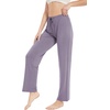 GYS Women’s Bamboo Viscose Pajama Pants Lightweight Bottoms丨Breathable Soft Sleep Pants, Moisture Wicking Lounge Sleepwear(Violet)