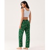 GYS Women’s Bamboo Viscose Pajama Pants Lightweight Bottoms丨Breathable Soft Sleep Pants, Moisture Wicking Lounge Sleepwear(Xmas Green)