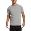 GYS Men’s Bamboo Viscose Short Sleeve Pajama Top | Moisture wicking, Breathable, Tagless, Soft stretch, Cooling, for hot sleepers, night sweats, gym & casual wear(Heather Grey)