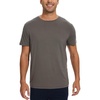 GYS Men’s Bamboo Viscose Short Sleeve Pajama Top | Moisture wicking, Breathable, Tagless, Soft stretch, Cooling, for hot sleepers, night sweats, gym & casual wear(Deep Grey)