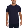 GYS Men’s Bamboo Viscose Short Sleeve Pajama Top | Moisture wicking, Breathable, Tagless, Soft stretch, Cooling, for hot sleepers, night sweats, gym & casual wear(Navy)