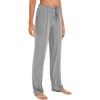 GYS Women’s Bamboo Viscose Pajama Pants Lightweight Bottoms丨Breathable Soft Sleep Pants, Moisture Wicking Lounge Sleepwear(A-heather Grey)