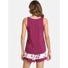 GYS Bamboo Viscose Tank Pajamas for Women Cooling Pjs Set for Hot Flashes | Sleeveless Top & Shorts Pajama Sets, Moisture Wicking Sleepwear, Night Sweats Comfort, Soft Lightweight(D- Deep Purple)