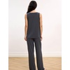 GYS Cooling Bamboo Viscose Pajamas for Women | Sleeveless Tank Top & Pants Pjs Set, Moisture-Wicking for Night Sweats, Buttery-Soft 2 Piece Lounge Sleep Set(Dark Heather Grey)