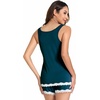 GYS Bamboo Viscose Tank Pajamas for Women Cooling Pjs Set for Hot Flashes | Sleeveless Top & Shorts Pajama Sets, Moisture Wicking Sleepwear, Night Sweats Comfort, Soft Lightweight(Peacock Blue)
