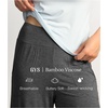 GYS Bamboo Viscose Women’s Capri Pajama Pants, Dark Grey, Large | Soft Culottes Cropped Lounge Pants, Lightweight Flowy Yoga Pants, Knitted Gaucho Pants, Wide Leg, High Waist PJ Bottom