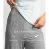 GYS Bamboo Viscose Women’s Capri Pajama Pants, Heather Grey, XX-Large Plus | Soft Culottes Cropped Lounge Pants, Lightweight Flowy Yoga Pants, Knitted Gaucho Pants, Wide Leg, High Waist PJ Bottom