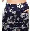 GYS Bamboo Viscose Women’s Capri Pajama Pants, Navy Floral, Medium | Soft Culottes Cropped Lounge Pants, Lightweight Flowy Yoga Pants, Knitted Gaucho Pants, Wide Leg, High Waist PJ Bottom