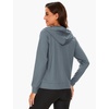 GYS Women’s Bamboo Viscose Full Zip Lightweight Terry Hoodie | Moisture wicking, Breathable, Soft stretch, Full zip, 2 pocket, Lightweight terry, for lounge & casual wear(Blue Ashes)