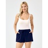 GYS Women’s Bamboo Viscose Lounge Pajama Shorts | Cooling & moisture wicking, Comfortable & breathable, Stretch soft, Loose fit, Elastic waist, for active & casual wear(Navy)