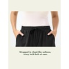 GYS Women’s Bamboo Viscose Lounge Pajama Shorts | Cooling & moisture wicking, Comfortable & breathable, Stretch soft, Loose fit, Elastic waist, for active & casual wear(Black)