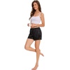 GYS Women’s Slip Shorts, Anti Chafing Culotte | Smooth anti-chafe, Quick dry, Lightweight, Tagless, Adjustable waist, Under dress & lounge(Black)