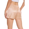GYS Women’s Slip Shorts, Anti Chafing Culotte | Smooth anti-chafe, Quick dry, Lightweight, Tagless, Adjustable waist, Under dress & lounge(Nude)