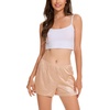 GYS Women’s Slip Shorts, Anti Chafing Culotte | Smooth anti-chafe, Quick dry, Lightweight, Tagless, Adjustable waist, Under dress & lounge(Nude)